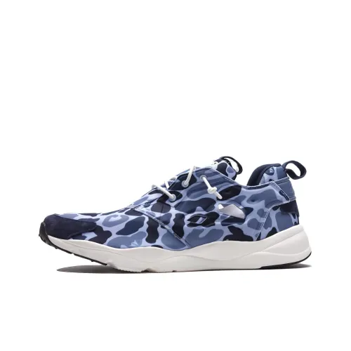 Reebok совместный бренд Furylite Low Топ Беговые кроссовки Унисекс Камуфляжный синий