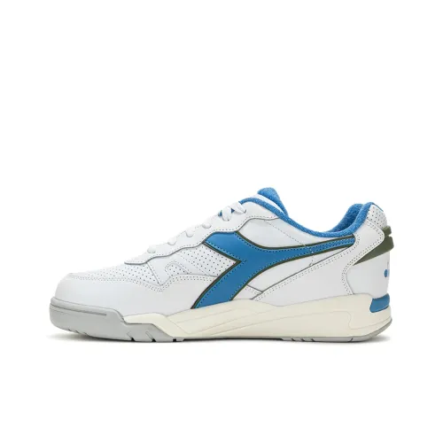DIADORA Противоскользящие Низкие Кроссовки для Тениса Унисекс Белые Синие