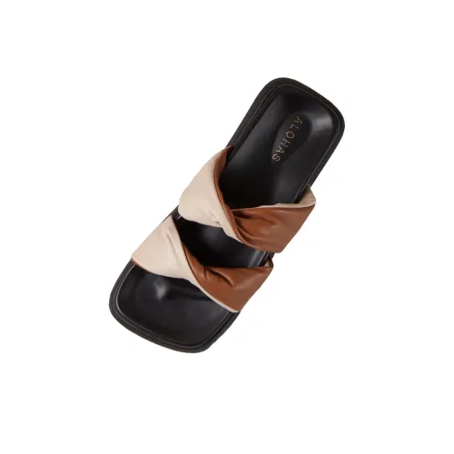 ALOHAS Слипоны 3,5 см Женские Бежевые Коричневые