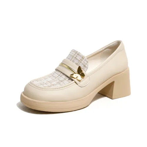 Ouumeis Повседневная обувь 6 см Женская Абрикос