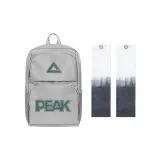 Серебряный рюкзак + серо-белые охлаждающие рукава для рук