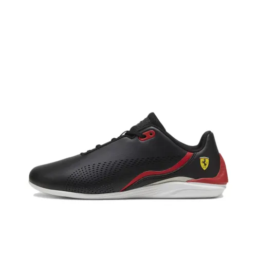 PUMA Scuderia Ferrari Drift Cat Decima Амортизация Износостойкие Низкие Кроссовки для тренировок Мужские Черные