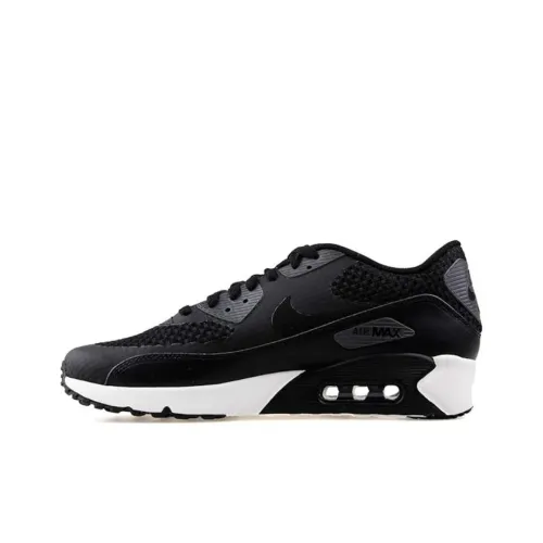 Nike Air Max 90 Амортизация Износостойкие Низкие Кроссовки для Бега Унисекс Черные