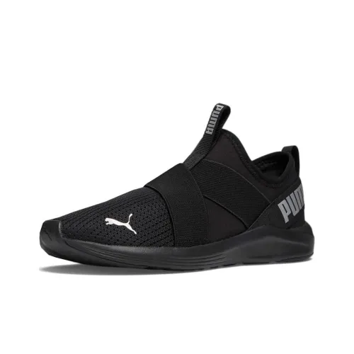 PUMA Prowl Slip On Cat Амортизация Износостойкий Низкий Топ Кроссовки для тренировок Женские Черный
