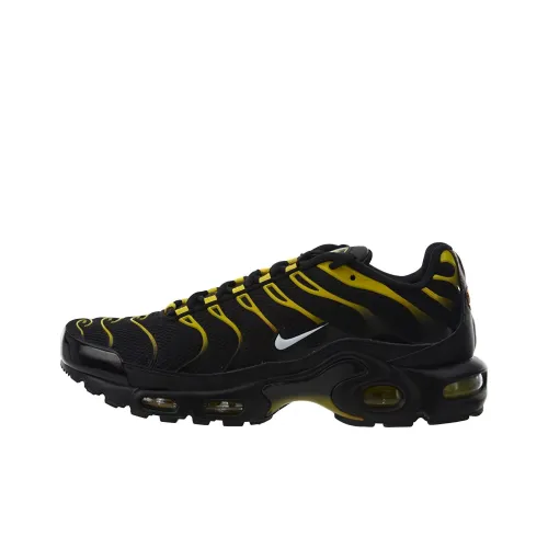 Nike Air Max Plus Амортизация Износостойкий Низкий Топ Повседневная Обувь Мужская Черный Желтый