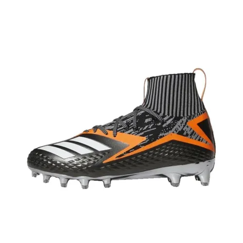Adidas Freak Ultra FG Твердый Грунт Амортизация Износостойкие Футбольные Бутсы Мужские Черные и Оранжевые