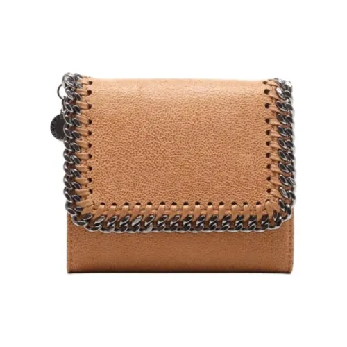 Stella McCartney Полиэстер Смесь Монета Кошелек Кошелек Маленький Женский Бежевый