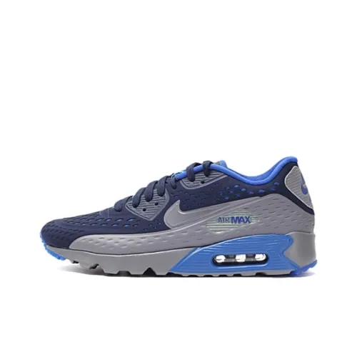 Nike Air Max 90 Износостойкий и Легкий Низкий Топ Повседневные Беговые кроссовки Унисекс Черный Синий