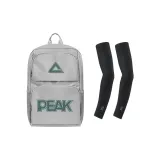 Серебряный рюкзак + черные охлаждающие рукава