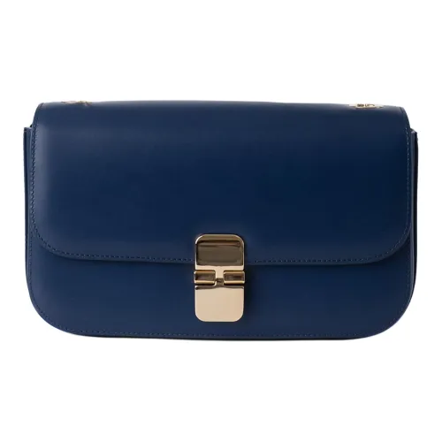 A.P.C Grace Кожа Сумка через плечо Женская Синяя