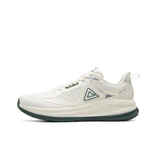 PEAK 24 Hours1,0 Амортизация Дышащий Легкий Rebound Низкий Топ Беговые кроссовки Мужской Холст Белый