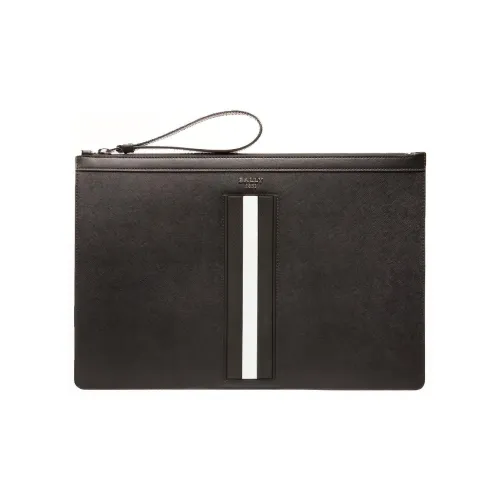 BALLY BOLLIS Коровья кожа Клатч Мужской Черный белый Многоцветный