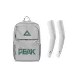 Серебряный рюкзак + белые охлаждающие рукава