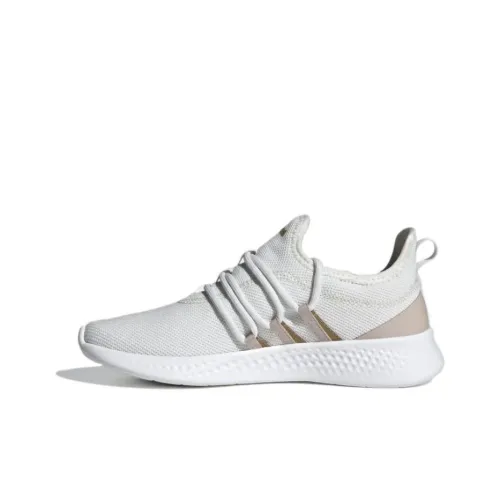 Adidas противоскользящие низкие беговые кроссовки Slip женские белые