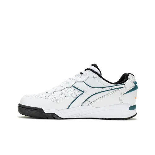 Diadora Winner Slip-Resistant Low-Top Tennis Shoes Unisex White Диадора Winner Низкие Кроссовки для Тениса Унисекс Белые