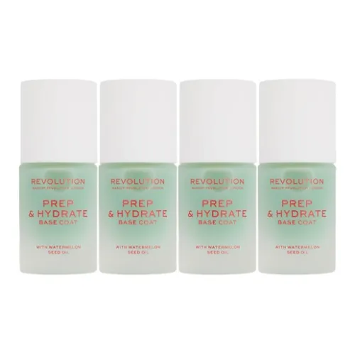 MAKEUP REVOLUTION Лак для ногтей PREP Hydrate Базовое покрытие 10 мл * 4
