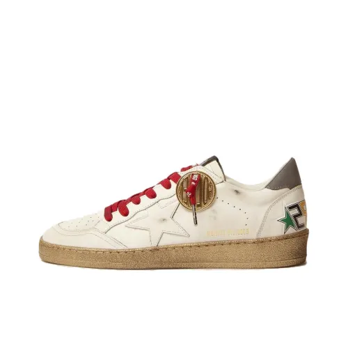 Golden Goose Ball Star Стильные Скейтбординги Мужской Белый Эффект Потертости Позиционирование Стиля