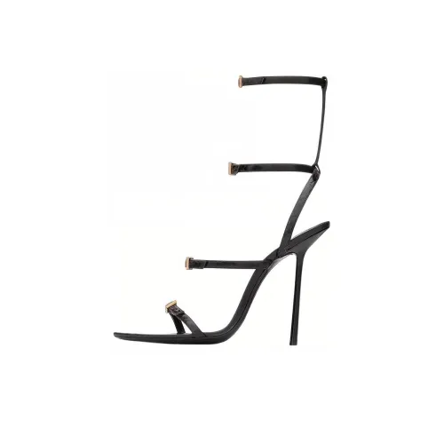 SAINT LAURENT Nui one Ремень Сандалии Женские Черный