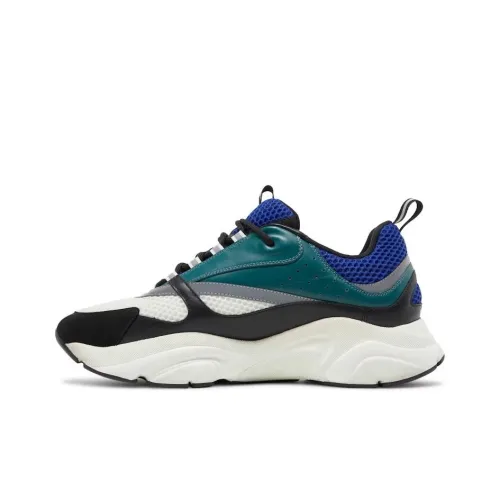 DIOR B22 Низкий Топ Повседневная Обувь Мужская Зеленая Черная