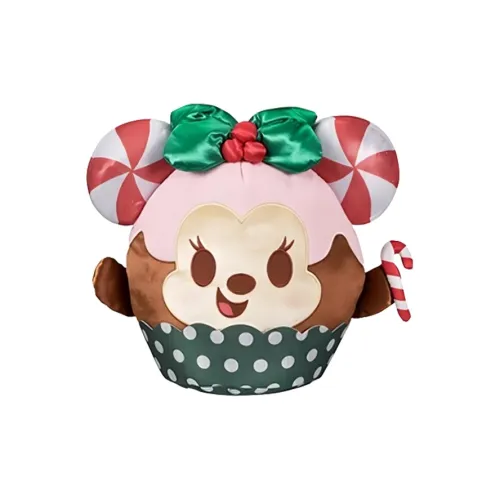 Disney Baking Mini Treats Collection Мятный шоколадный Бумага Рекомендуемая чашка бюстгальтера Торт Минни Стиль Куклы Плюшевая кукла 22 см Длина тела