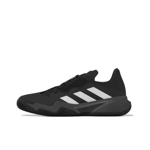Adidas Barricade Амортизация Износостойкие Низкие Кроссовки для Тениса Мужские Черные