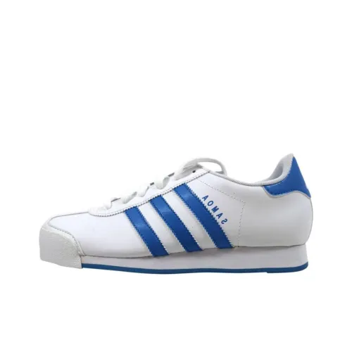 Adidas Samoa W Slip Resistant Abrasion Resistant Low Топ Скейтборд Кроссовки Женские Белые Синие