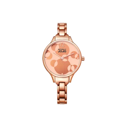 NATURALLYJOJO Кварцевый механизм Розовое золото Циферблат часов Женские часы JO96836 13R