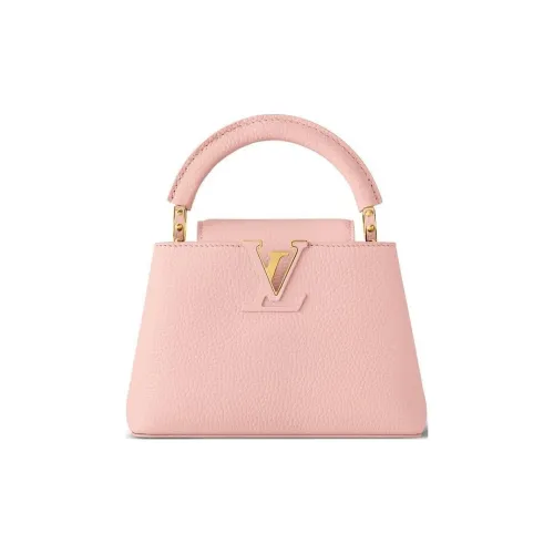 LOUIS VUITTON Capucines Кожа Kapusin Сумка через плечо Тоут Сумка на одно плечо Мини Женская Розовая