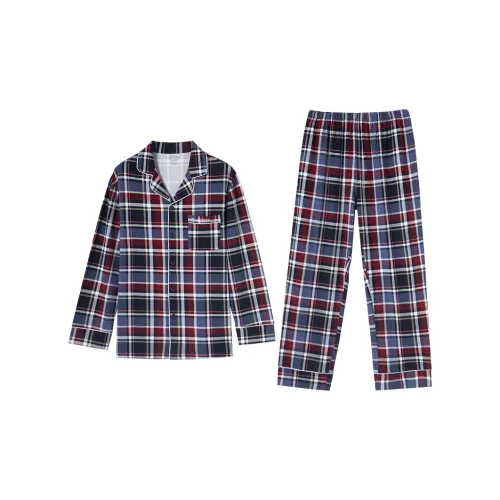 JOCKEY Pajama Set Мужской Красный Синий Клетка