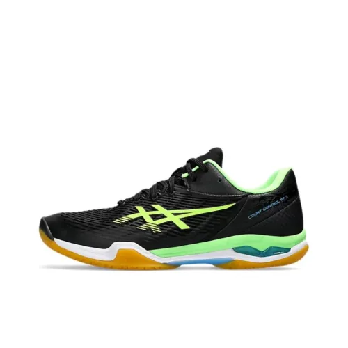 Asics Court Control Ff 3 Бадминтонная обувь Низкий топ Черный Желтый Мужской