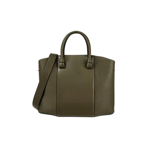 DISSONA Сумка-тоут из коровьей кожи сумка для покупок сумка через плечо большая женская армейский зеленый