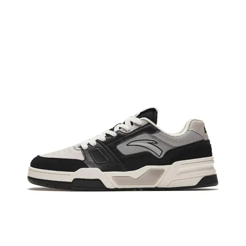 ANTA Flame 5,0 Slip-on Resistant Low Top Скейтборд Кроссовки Мужские Черно-белые