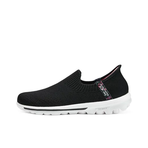 Skechers Go Walk 5 Амортизация Дышащий Легкий Отскок Низкий Топ Casual Женский Черный