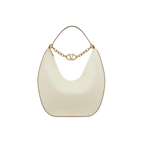 Valentino Vlogo Moon Кожа Наппа Сумка через плечо Большая Женская Белая