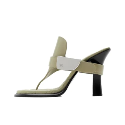 Burberry Шлепанцы Женские Хаки