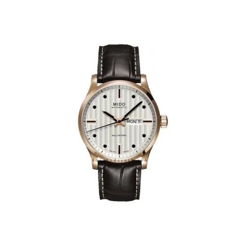 MIDO Автоматический Механический Механизм Мужские Helm Часы 42мм*10,95мм Белый