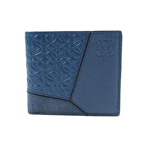 LOEWE Пазл Телячья кожа Кошелек Унисекс Индиго