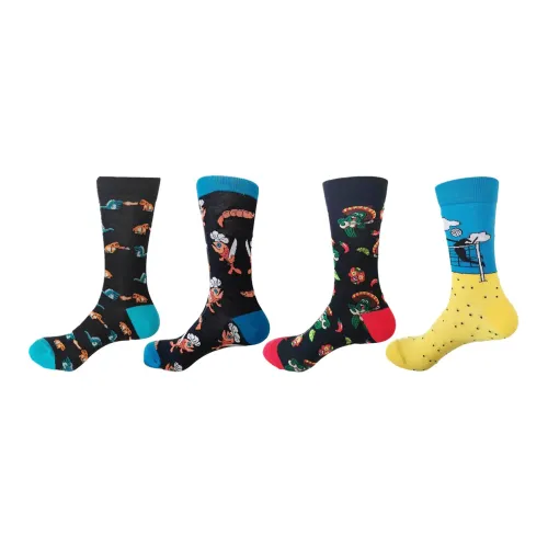 Носки Flowers In Water высокие мужские упаковка из 4 пар