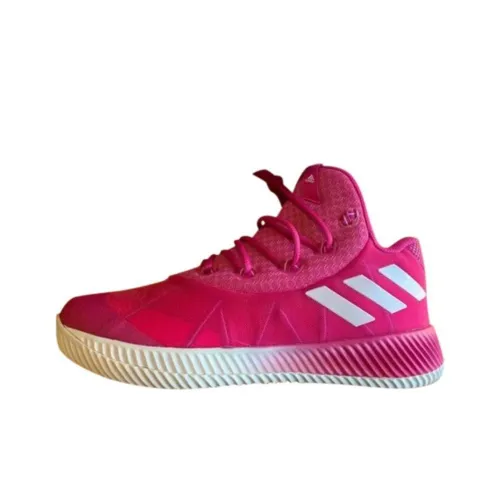 Adidas Energy Bounce BB Амортизация Износостойкий MID Топ Винтажные баскетбольные кроссовки Мужские Розовые Белые