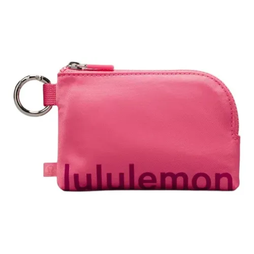 lululemon Полиэстер Картхолдер Унисекс Вишневый цветок Розовый Стираемый Фуксия