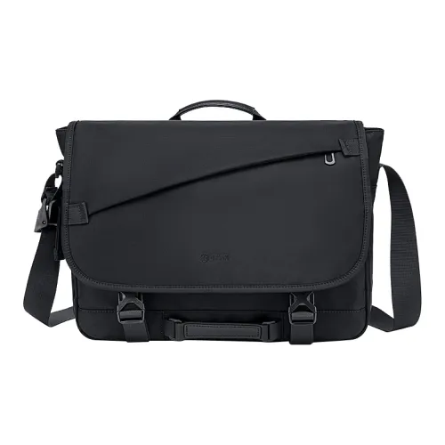 BJIAX Ткань Курьерская Сумка Сумка через плечо Сумка Обычная Мужская Черная