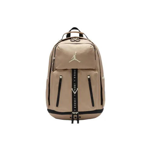 Jordan Polyester Backpack Unisex Medium Brown