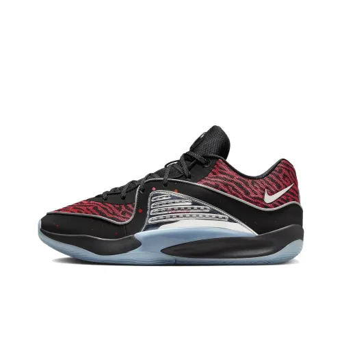 Nike KD 16 Баскетбольные кроссовки Low Топ Черный Красный Мужской
