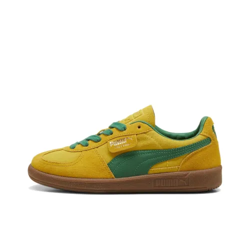 PUMA Palermo Low Топ Скейтборд Кроссовки Унисекс Зеленый Желтый