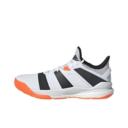 Adidas Stabil Амортизация Износостойкие Низкие Кроссовки для Тренировок Мужские Белый Оранжевый Черный