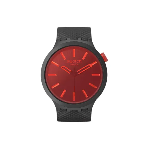 Swatch Quartz Movement Унисекс Часы 44,8mm*47mm*11,75mm Красный