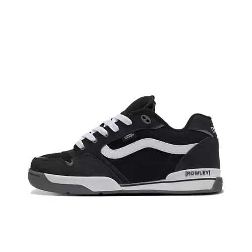 Vans Rowley Скейтборд Кроссовки Низкие Черные Белые Унисекс