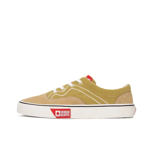 BOBBIE BURNS Низкие кроссовки для скейтбординга унисекс желтые