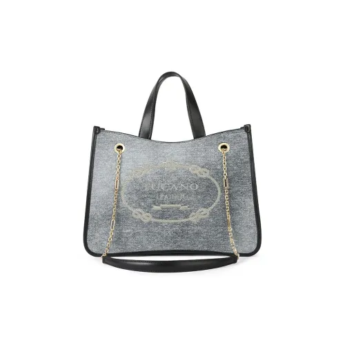 TUCANO Сумка Tote из ПУ (полиуретана) кожи плечевая сумка сумка обычного размера женская джинсовый синий