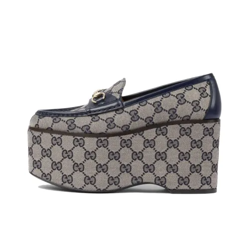 GUCCI Пряжка Horsebit Лоферы Тауповые Женские